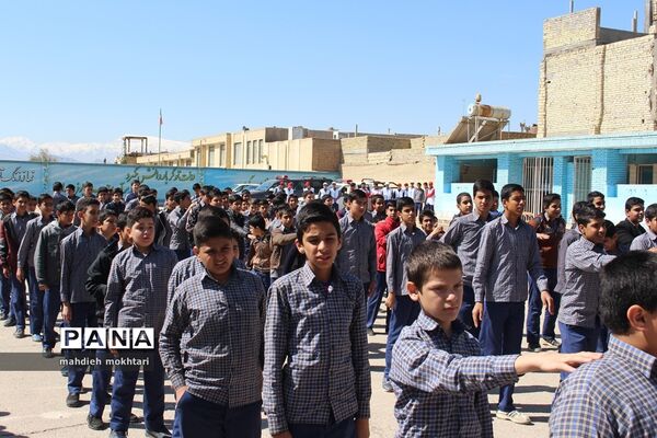 برگزاری مانور چهارشنبه‌سوری در مدارس استان یزد