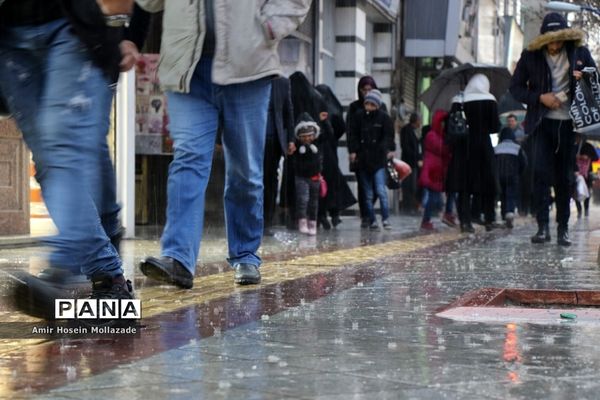 بارش تگرگ در ارومیه