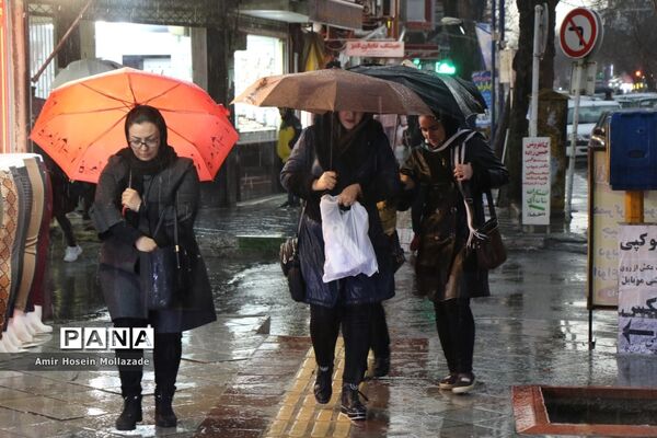 بارش تگرگ در ارومیه
