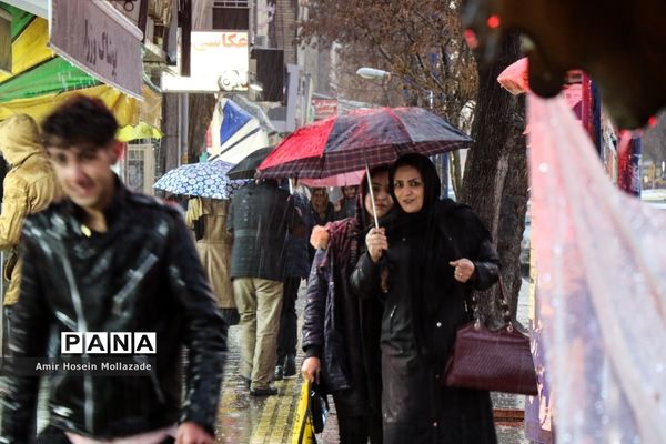 بارش تگرگ در ارومیه