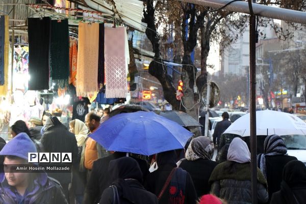 بارش تگرگ در ارومیه