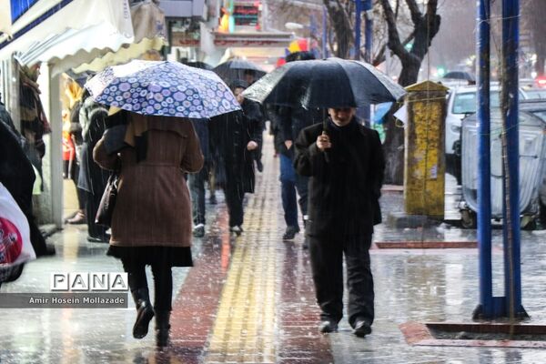 بارش تگرگ در ارومیه