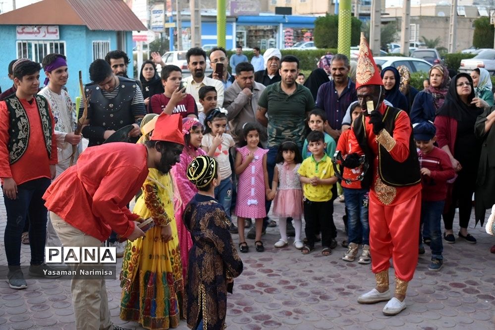 شادی پیمایی نوروزی  با حضور اقوام ایرانی در امیدیه