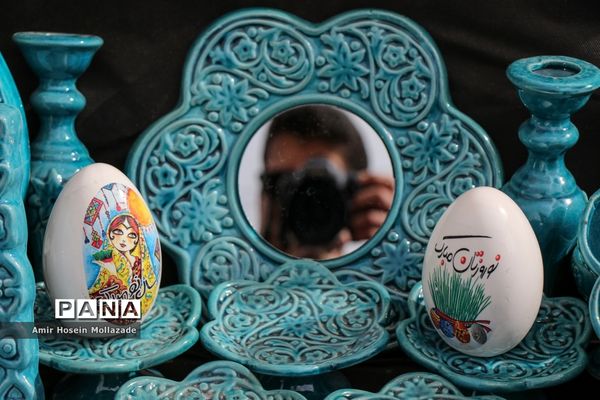 بازار فروش ماهی  و سبزه نوروزی در ارومیه