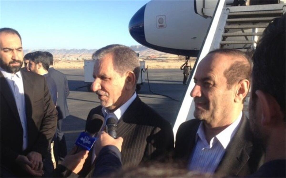 اسحاق جهانگیری وارد گرگان شد