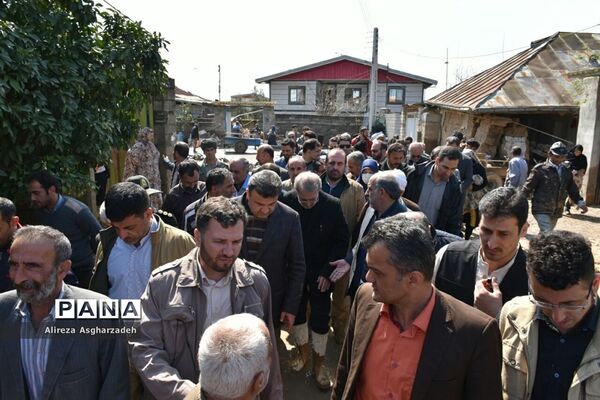 بازدید رئیس مجلس از مناطق سیل‌زده بابلسر