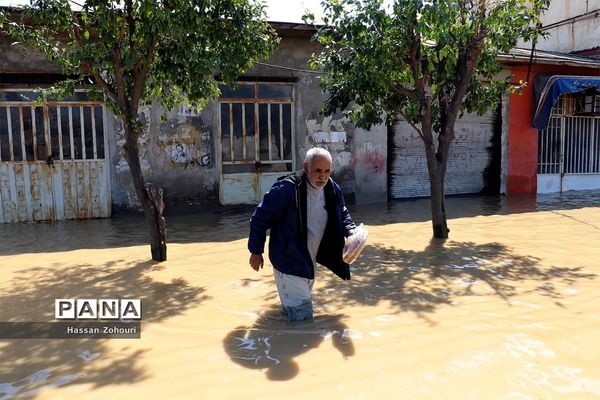 مناطق سیل‌زده آق‌قلا و روستاهای اطراف