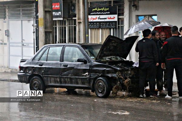 جاری شدن سیل و امدادرسانی در شیراز
