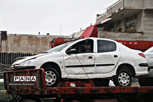 جاری شدن سیل و امدادرسانی در شیراز