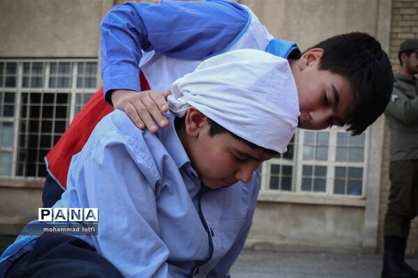 برگزاری مانور پیشگیری از حوادث چهارشنبه‌سوری در همدان
