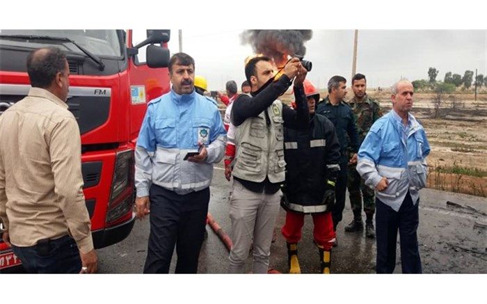 نشتی و فرسودگی لوله‌های گاز علت آتش‌سوزی خط لوله در برومی