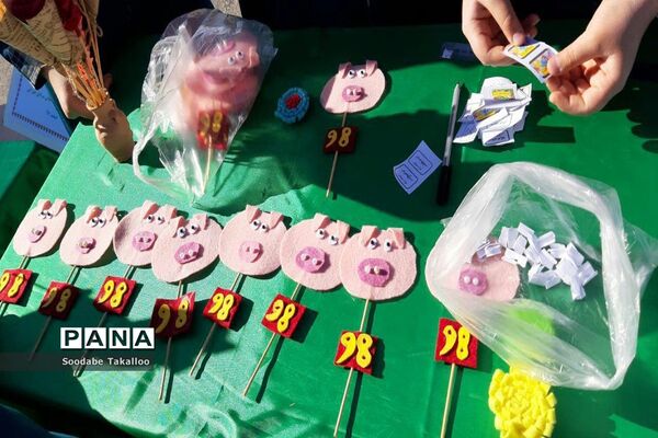 برگزاری جشنواره غذا جهت حمایت از نیازمندان در مدرسه دخترانه شاهد 2 ملایر
