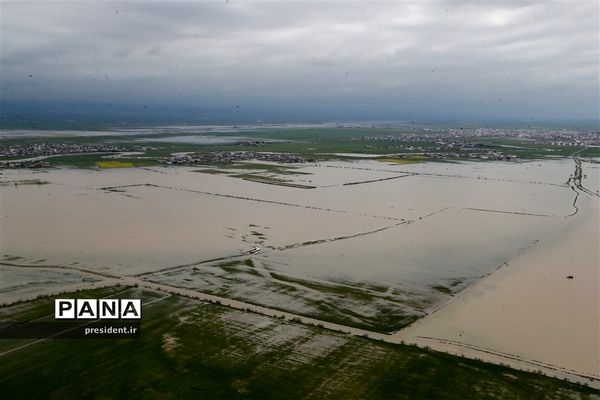 بازدید رئیس جمهوری از مناطق سیل زده  استان گلستان