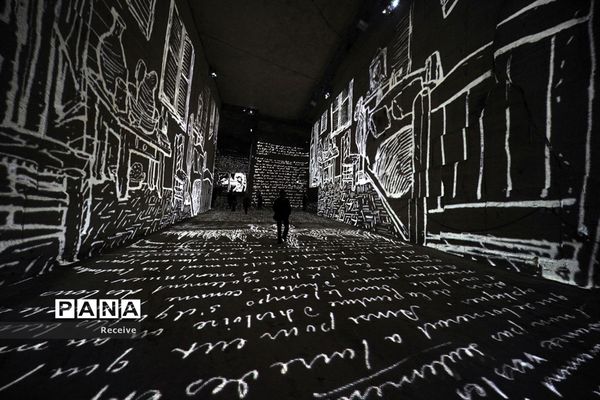 نمایشگاه آثار هنری در معادن سنگ آهک قدیمی جنوب فرانسه