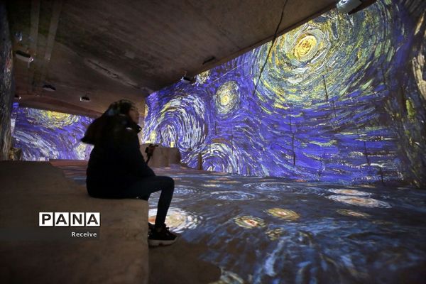 نمایشگاه آثار هنری در معادن سنگ آهک قدیمی جنوب فرانسه