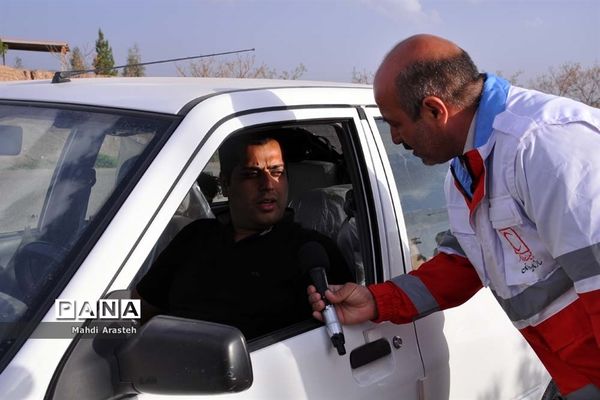 برپایی ایستگاه جمعیت جوانان هلال احمر شهرستان خوسف