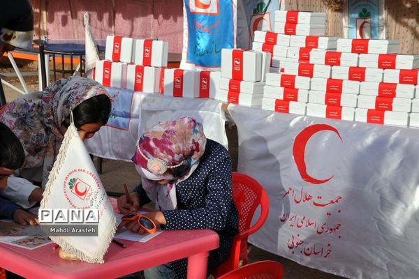 برپایی ایستگاه جمعیت جوانان هلال احمر شهرستان خوسف