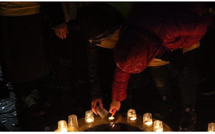 مراسم روز جهانی ساعت زمین در پیاده راه رشت برگزار شد