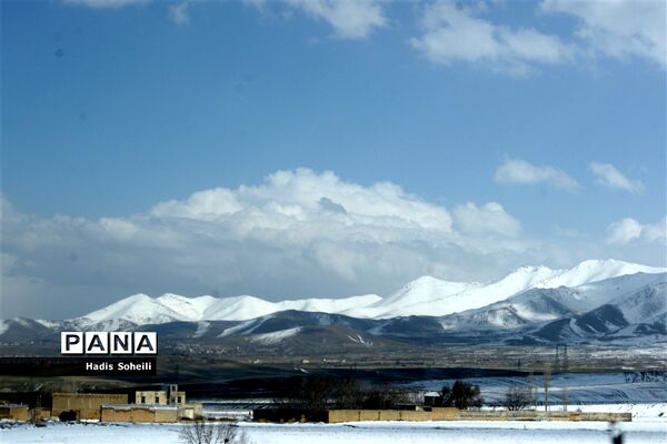 برف بهاری درگردنه اسدآباد همدان