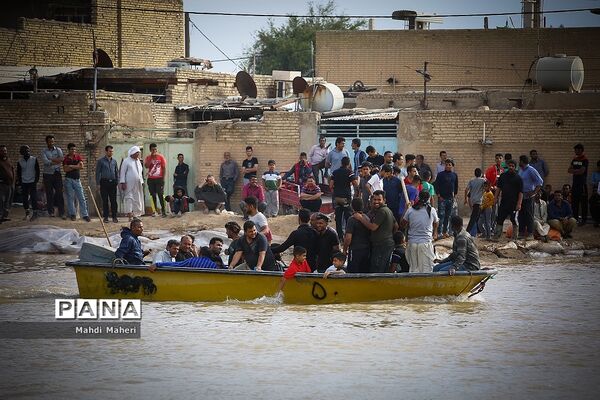 سیل در شهرستان‌ کارون