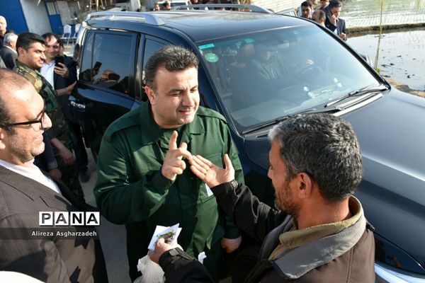 آیین اولین نشاء مکانیزه برنج کشور در روستای باقرتنگه بابلسر