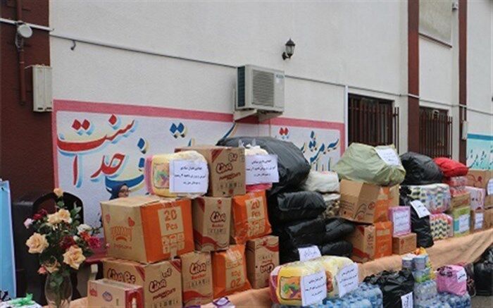 دانش آموزان گیلان به یاری سیل زدگان کشور شتافتند