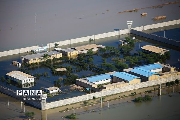 تصاویر هوایی از مناطق سیل زده استان خوزستان