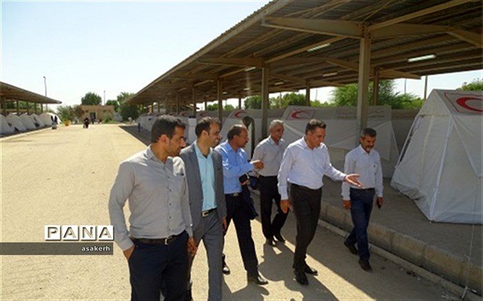 بازدیدمعاون پژوهش و برنامه ریزی و آموزش نیروی انسانی آموزش و پرورش خوزستان از مناطق سیل زده شهرستان شادگان