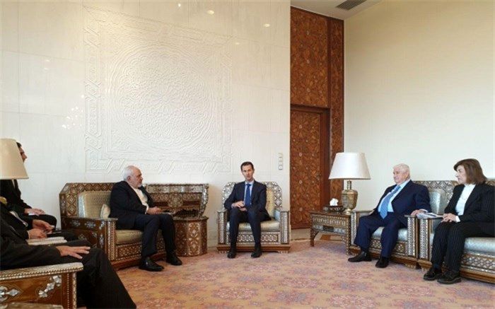 دیدار ظریف و بشاراسد در سوریه