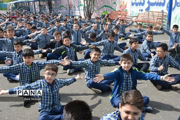 زنگ سیل مهربانی در مدرسه شاهد علی اصغر شهریار