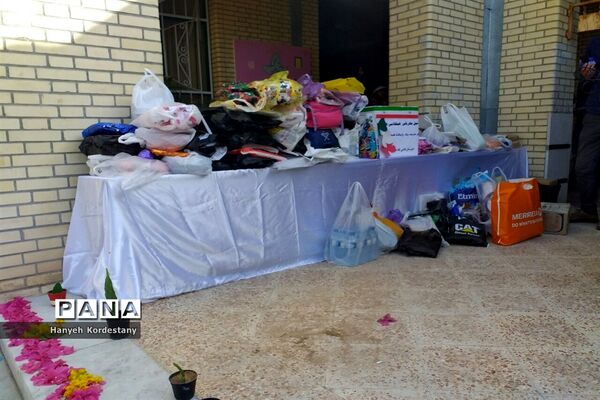 سیل مهربانی دانش آموزان گله‌دار فارس
