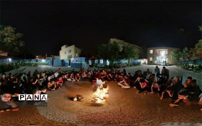 اردوی شبی در مدرسه در دبیرستان شهید رمضانخانی