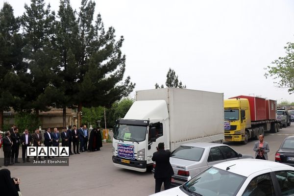 اعزام کاروان کمک‌های اداره کل آموزش و پرورش خراسان رضوی