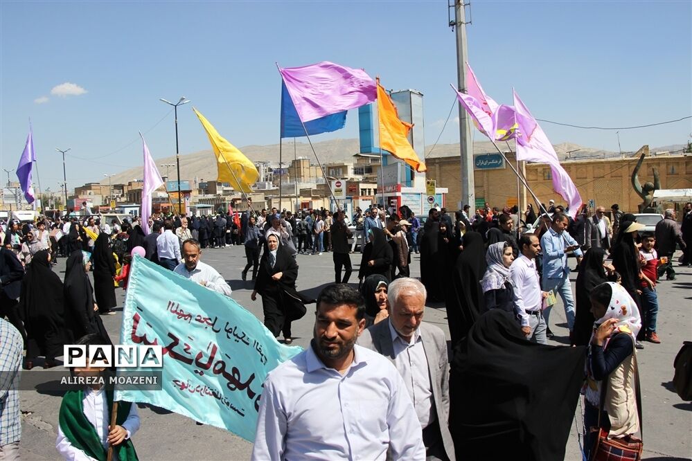 راهپیمایی بزرگ منتظران مهدی{عج} در شیراز