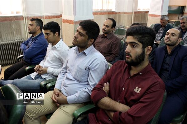 برگزاری مراسم تکریم و معارفه فرماندهان حوزه مقاومت بسیج دانش‌آموزی و فرهنگیان چهاردانگه