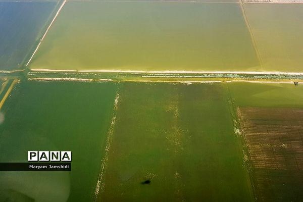 تصاویر هوایی از آخرین وضع مناطق سیل‌زده در لرستان و خوزستان