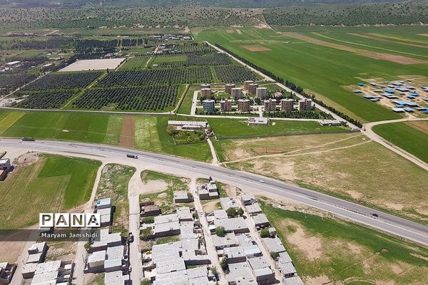 تصاویر هوایی از آخرین وضع مناطق سیل‌زده در لرستان و خوزستان