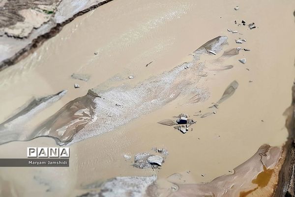 تصاویر هوایی از آخرین وضع مناطق سیل‌زده در لرستان و خوزستان