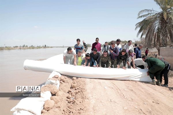 خوزستان محاصره در سیل