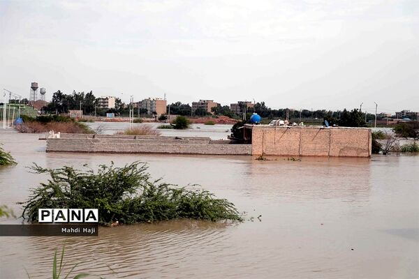 خوزستان محاصره در سیل