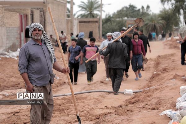 خوزستان محاصره در سیل