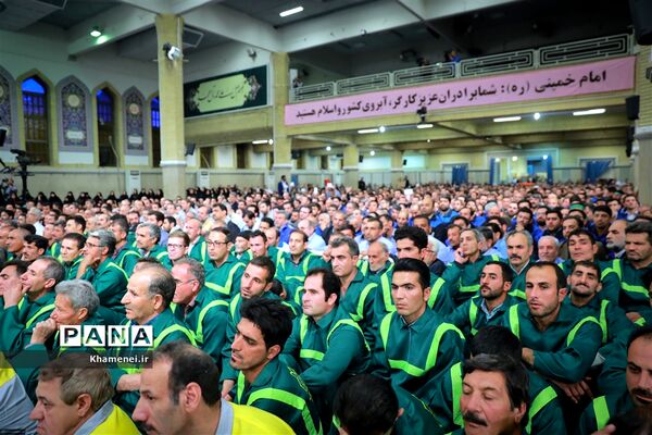 دیدار کارگران با مقام معظم رهبری