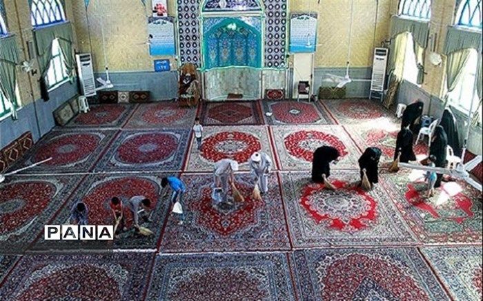 غبارروبی ۱۲۰۰ مسجد و اماکن مذهبی خراسان شمالی آغاز شد