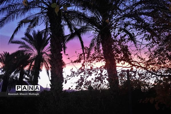 آسمان سرخ کازرون