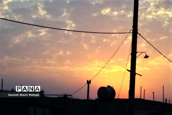 آسمان سرخ کازرون