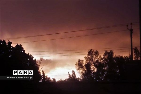 آسمان سرخ کازرون