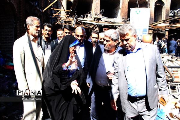 بازدید مدیران ارشد بیمه کشور و  نماینده مردم تبریز،  اسکو و آذرشهر از بازار تبریز