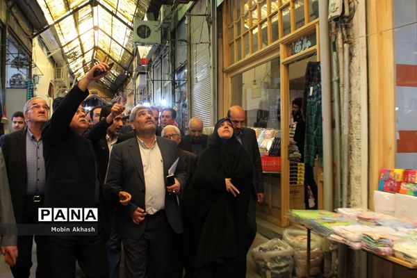 بازدید مدیران ارشد بیمه کشور و  نماینده مردم تبریز،  اسکو و آذرشهر از بازار تبریز