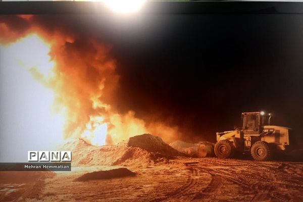 انفجار خط لوله نفت امیدیه -اهواز