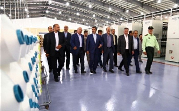 طرح توسعه یک واحد نساجی در قزوین افتتاح شد